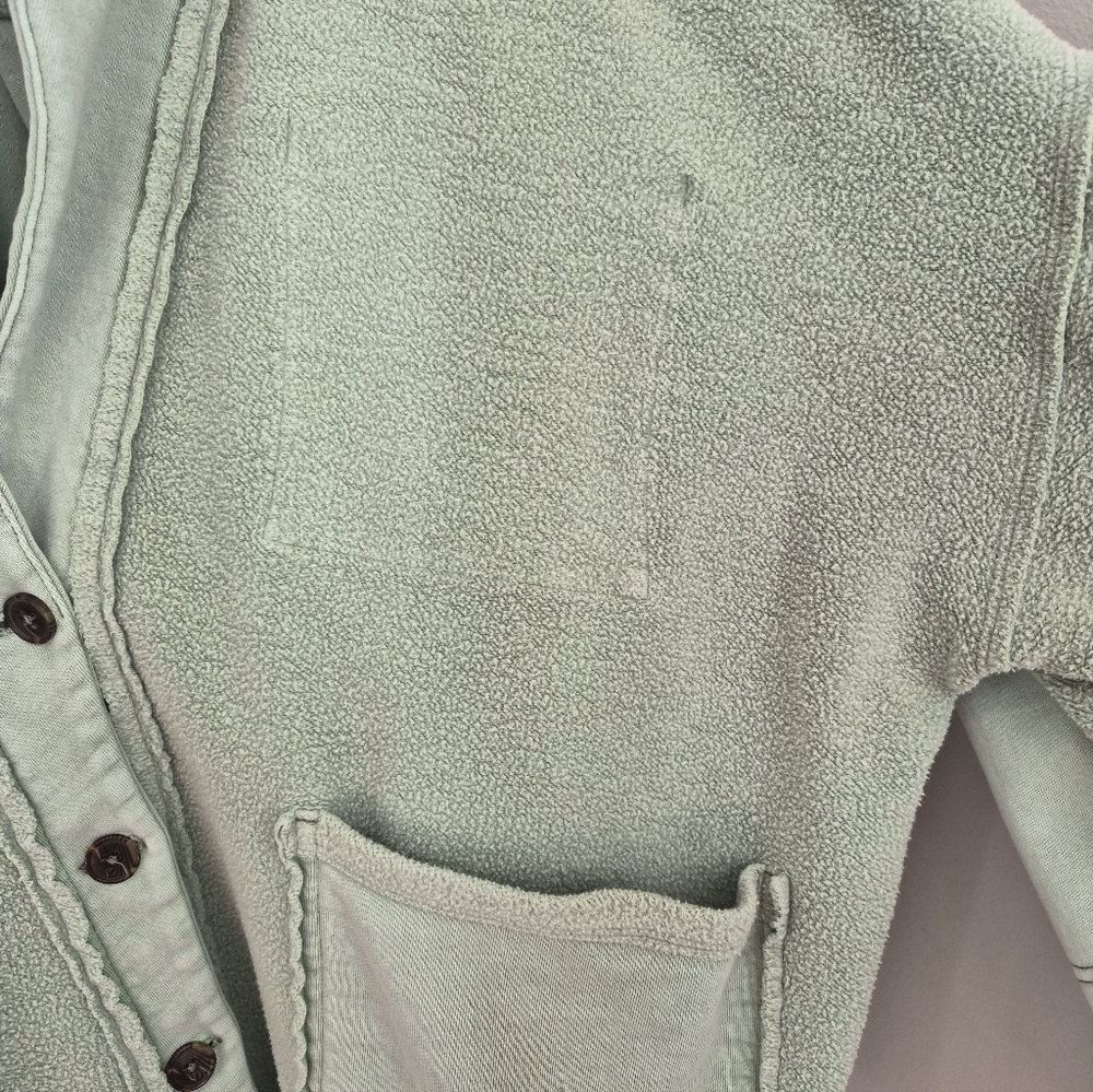 Free People Jordan Reveese Fleece Shacket Size Large - Picture 4 of 8